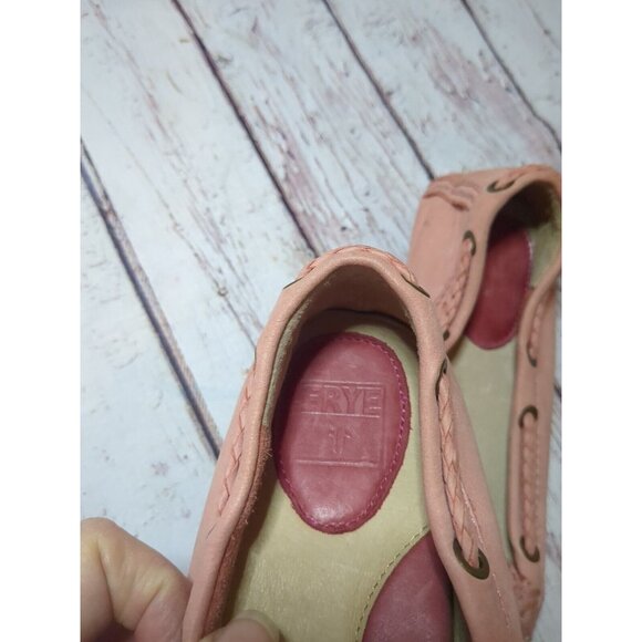 Frye Reagan Braided Lace Driving  Moc Loafer‎  Rose Pink - Women's 5.5M - Picture 3 of 7